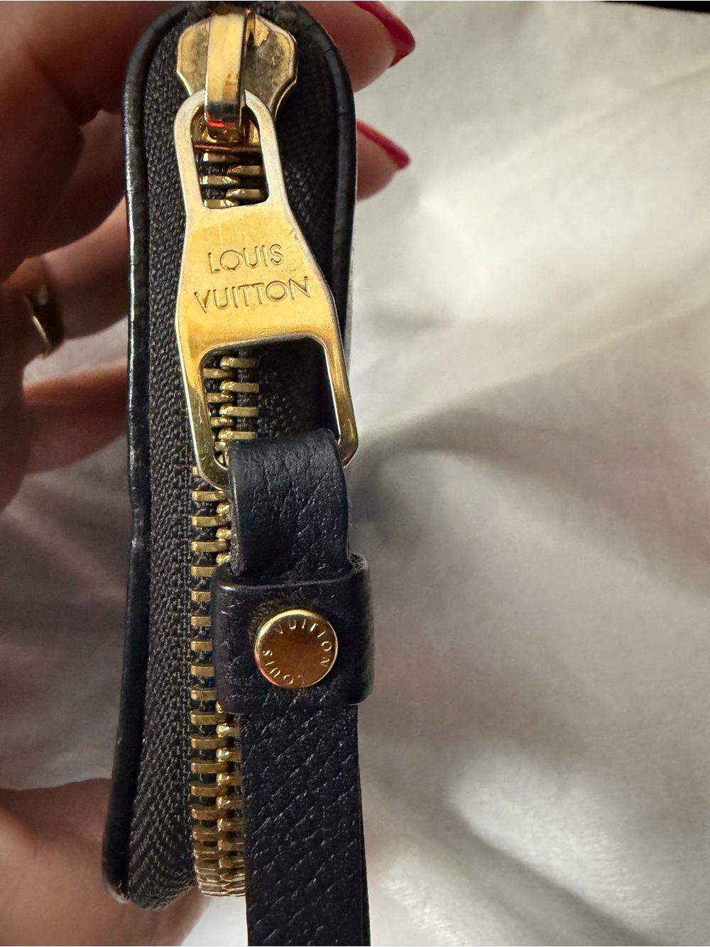 Louis Vuitton Black Empreinte (Embossed) Monogram Leather Compact Wallet, Soft! - Picture 9 of 15